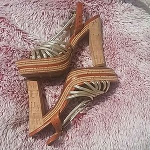 🌼FRYE🌼Silver 5" Platform Stiletto Heel US Size 8